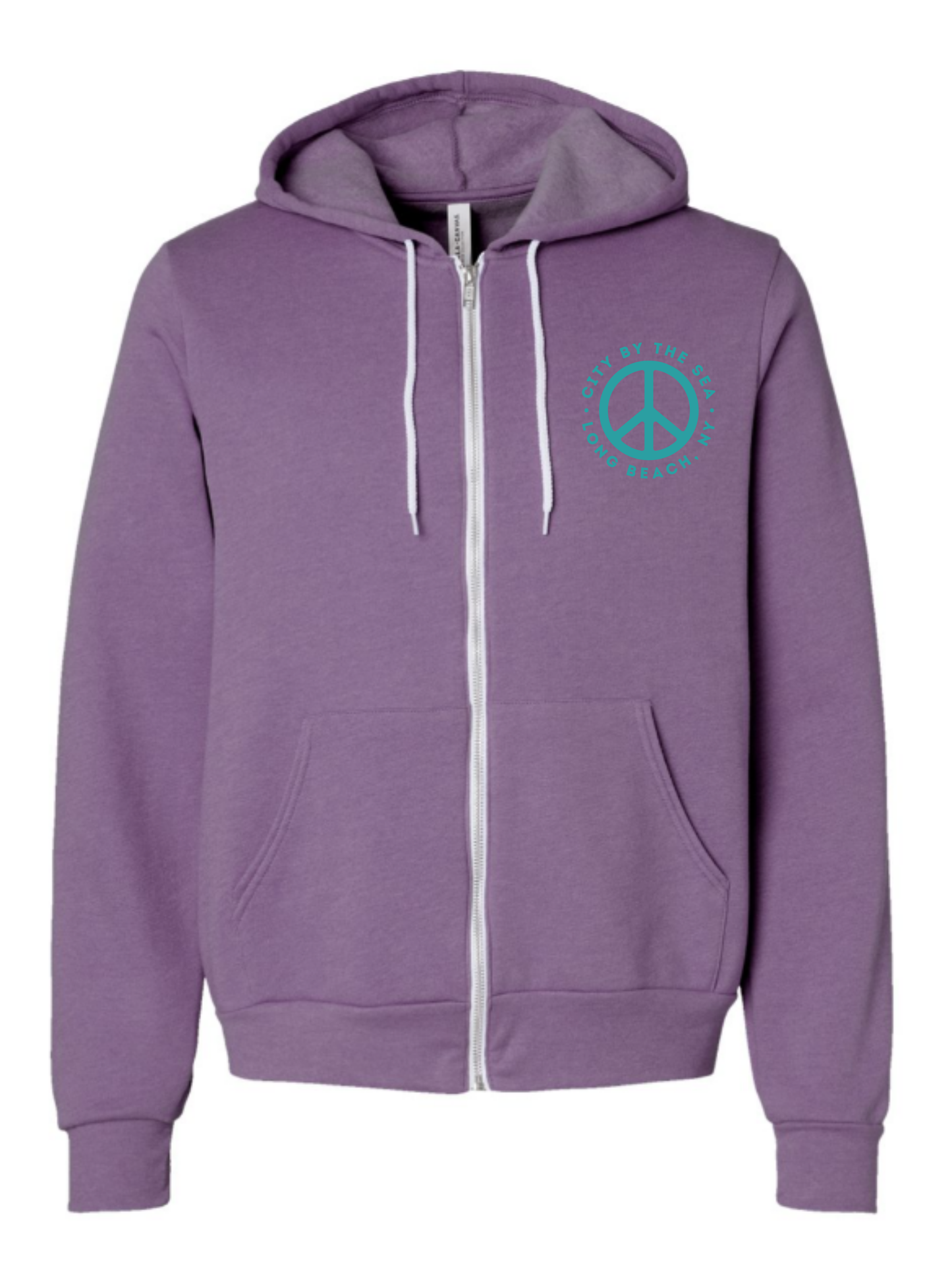 "City By The Sea - Peace" Full Zip Hoodie