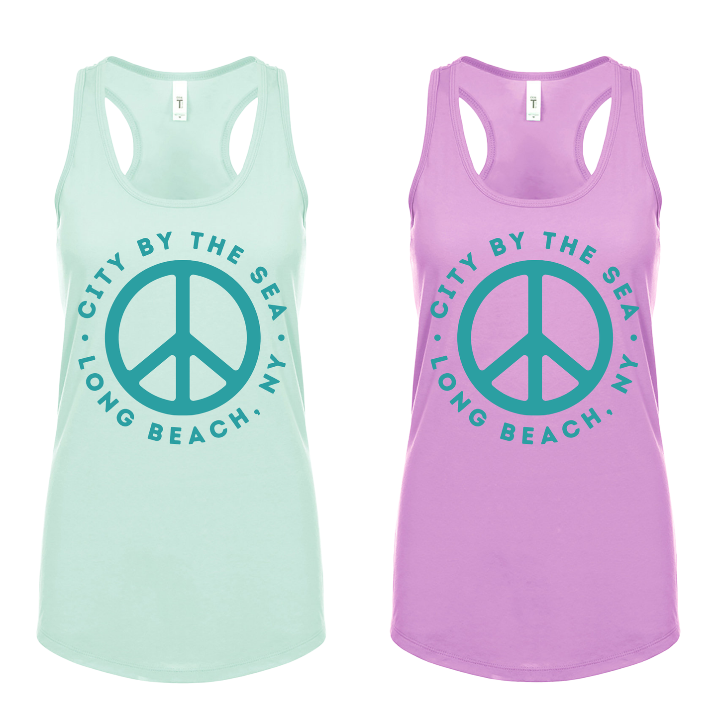 "City By The Sea - Peace" Women's Tank Top